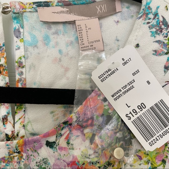 Colorful cropped blouse - Picture 3 of 3